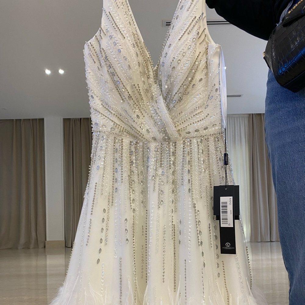 Brand New Beaded dress. Size 10, runs small. - Picture 3 of 4